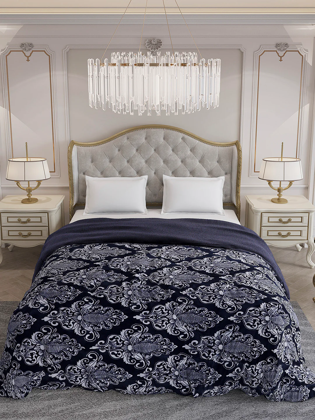 Printed Double Bed 210 GSM Comforter for Mild Winter (Nixie), Weight 729 gm - Image 3