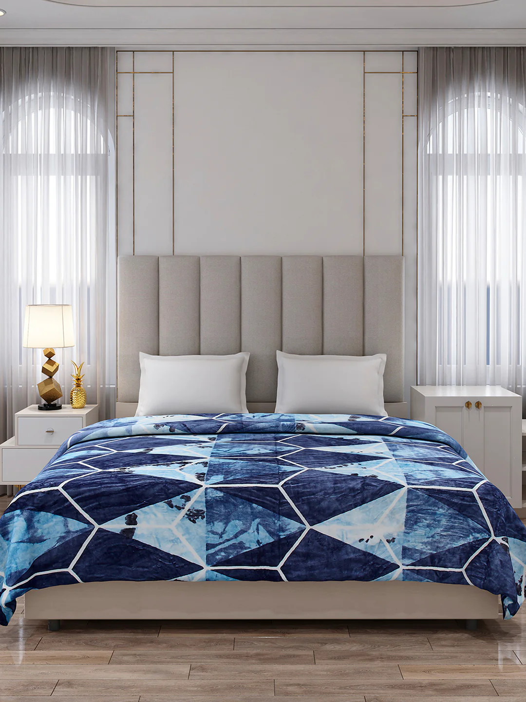 Printed Double Bed 233 GSM Blanket for AC Room - (Plushy) - Image 3