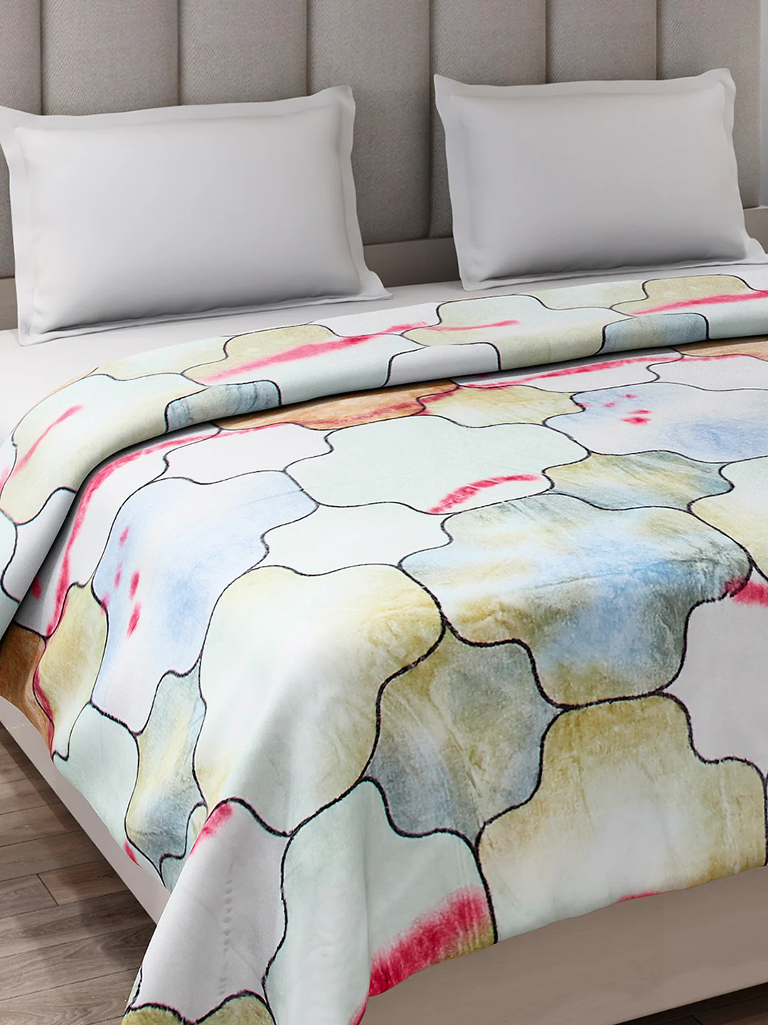Printed Double Bed 233 GSM Blanket for AC Room - (Plushy) - Image 4
