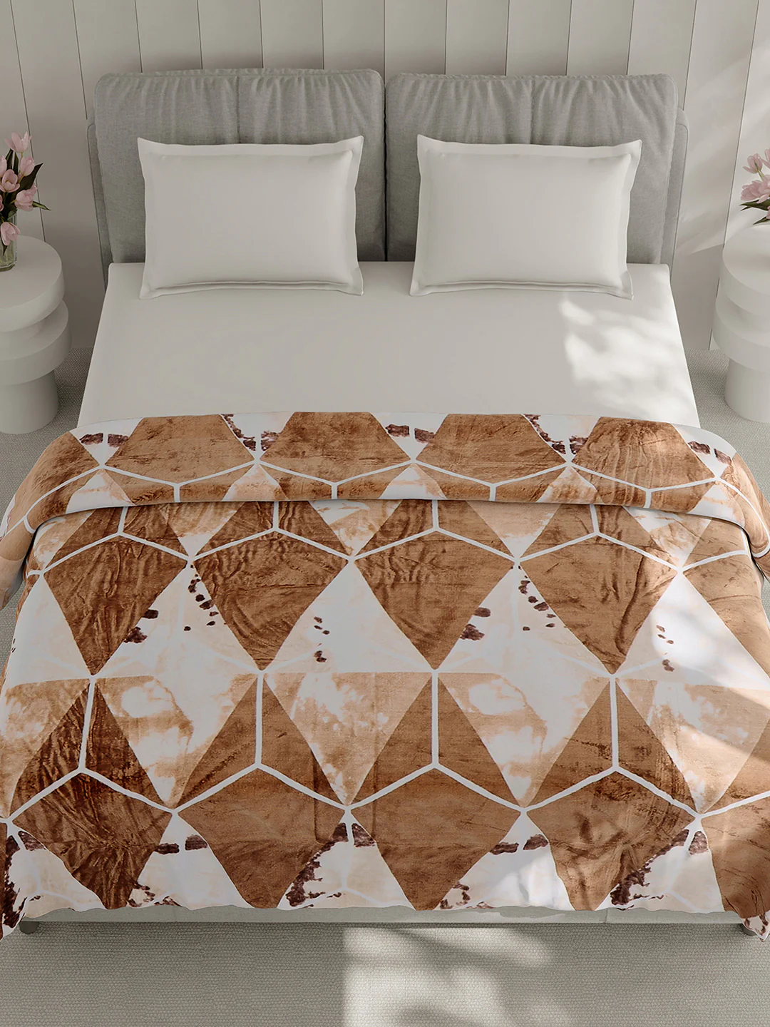 Printed Double Bed 240 GSM Blanket for AC Room - (Plushy) - Image 2