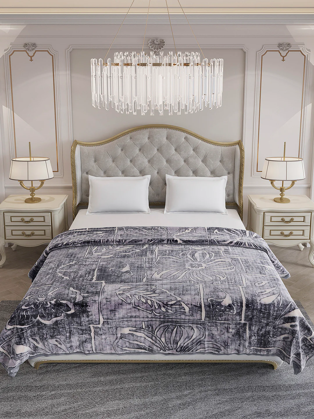 Printed Double Bed 3 Ply, 928 GSM Blanket for Winter - (Marvin PVC) - Image 3