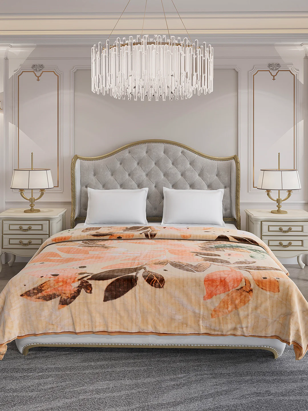 Printed Double Bed 3 Ply, 928 GSM Blanket for Winter - (Marvin PVC) - Image 2