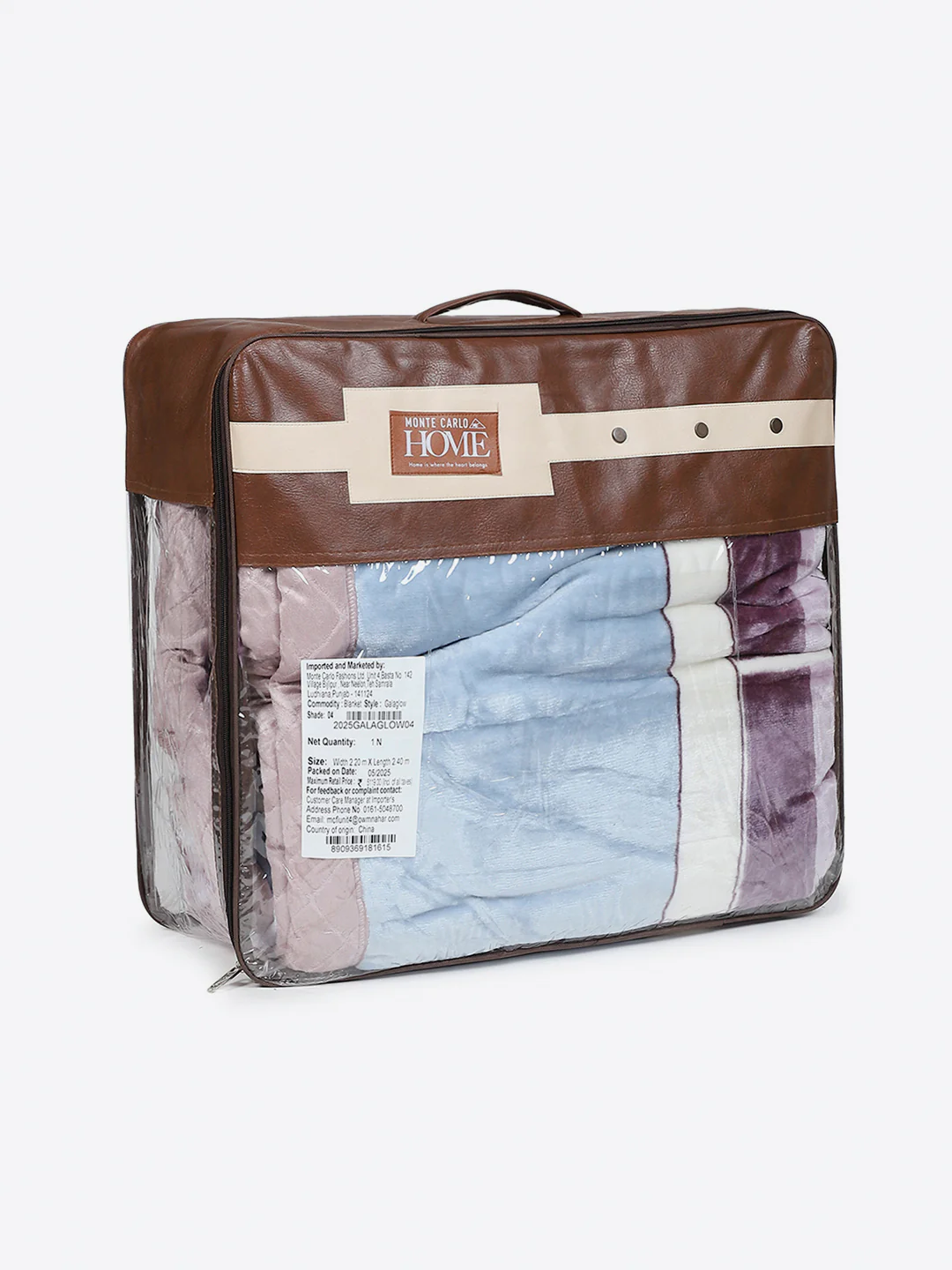 Printed Double Bed 3 Ply, 720 GSM Blanket for Heavy Winter - (Gala Glow) - Image 8