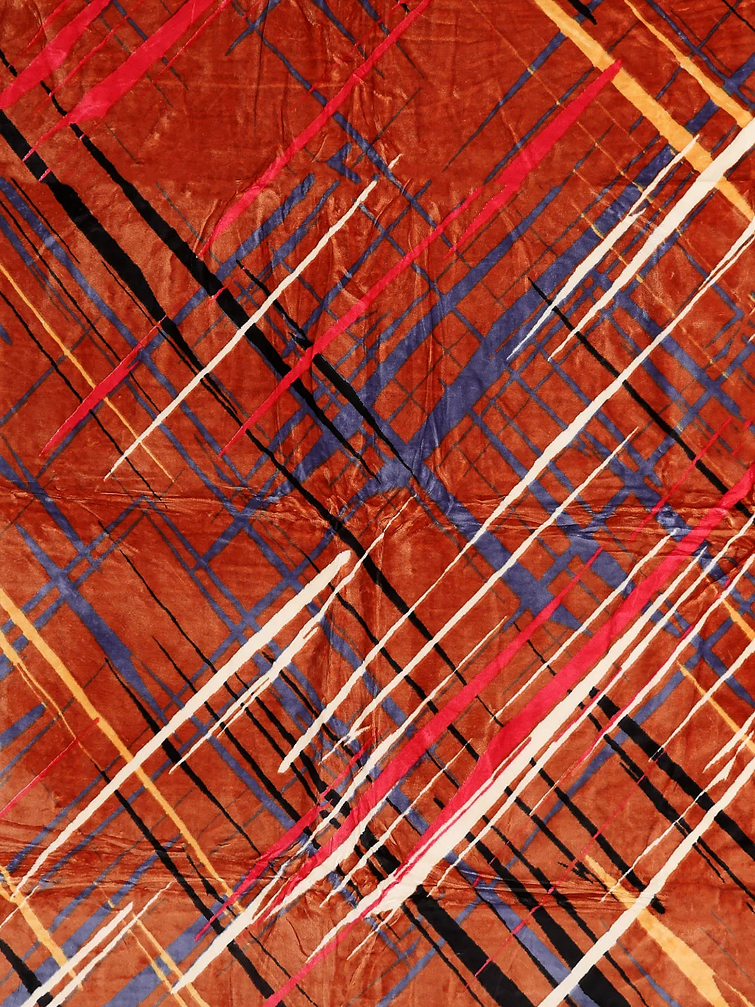 Printed Double Bed 3 Ply, 720 GSM Blanket for Heavy Winter - (Gala Glow) - Image 6