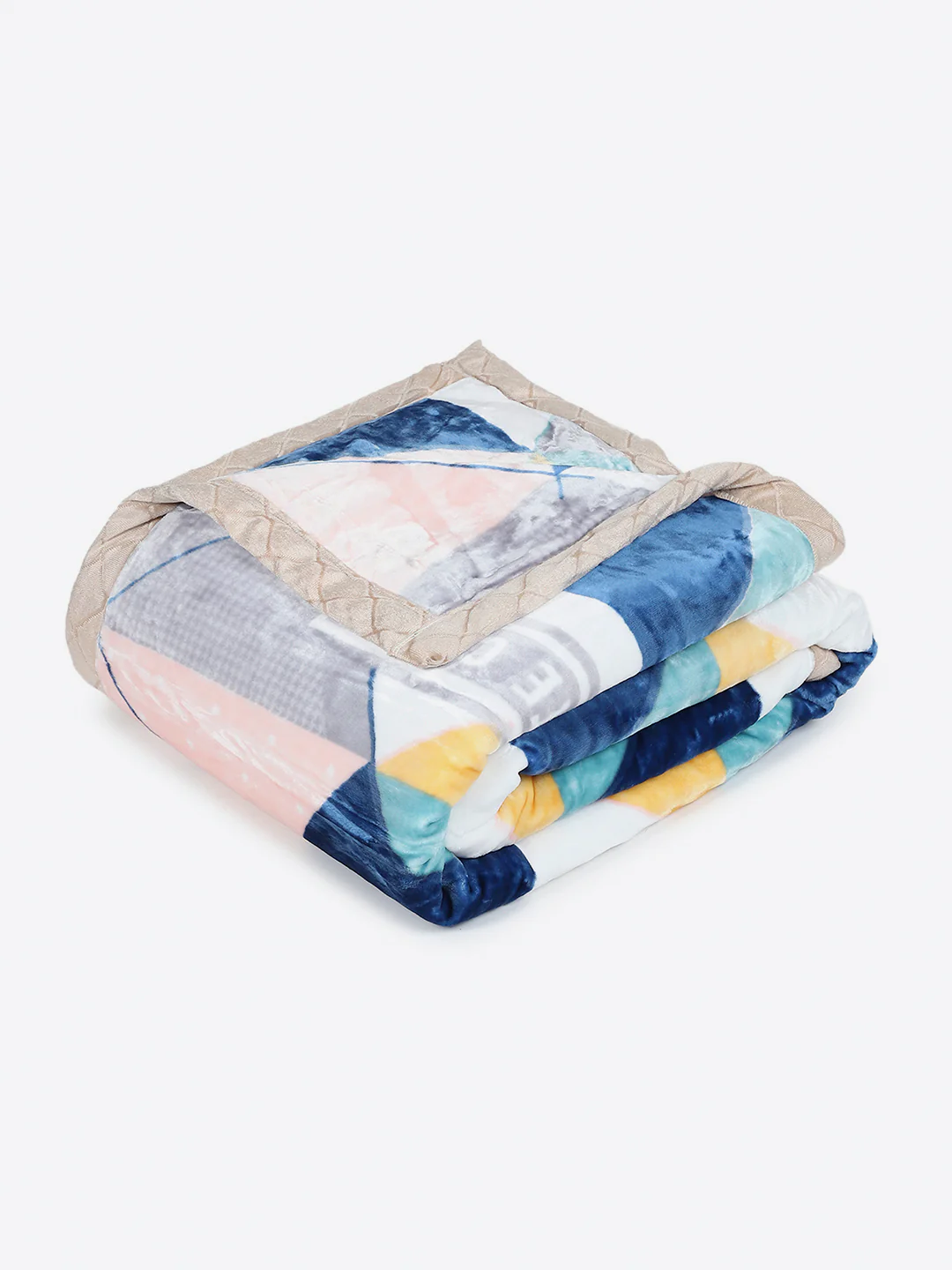 Printed Double Bed 3 Ply, 720 GSM Blanket for Heavy Winter - (Gala Glow) - Image 5