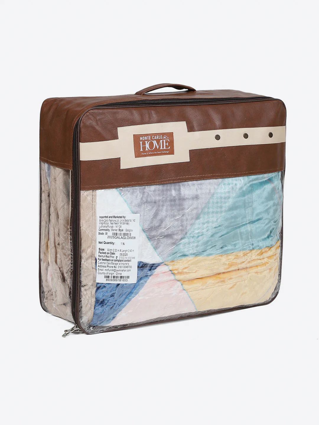 Printed Double Bed 3 Ply, 720 GSM Blanket for Heavy Winter - (Gala Glow) - Image 8