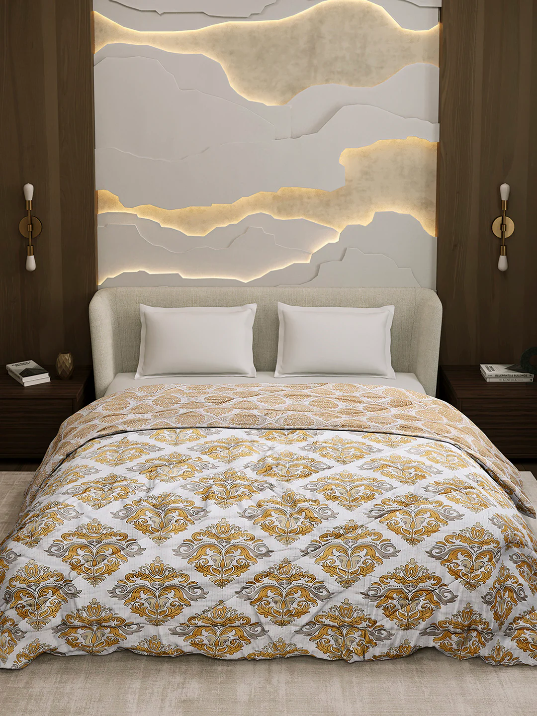 Printed Double Bed 3 Ply Comforter for AC Room - (Marvella) - Image 3
