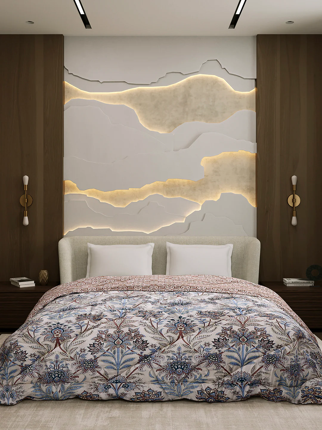 Printed Double Bed 3 Ply Comforter for AC Room - (Marvella) - Image 2