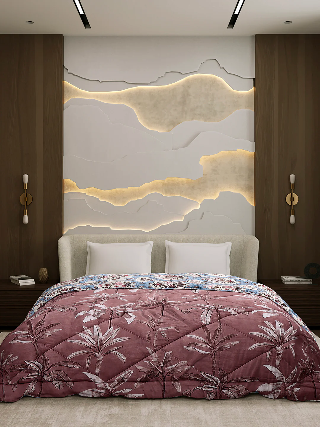 Printed Double Bed 3 Ply Comforter for AC Room - (Marvella) - Image 2