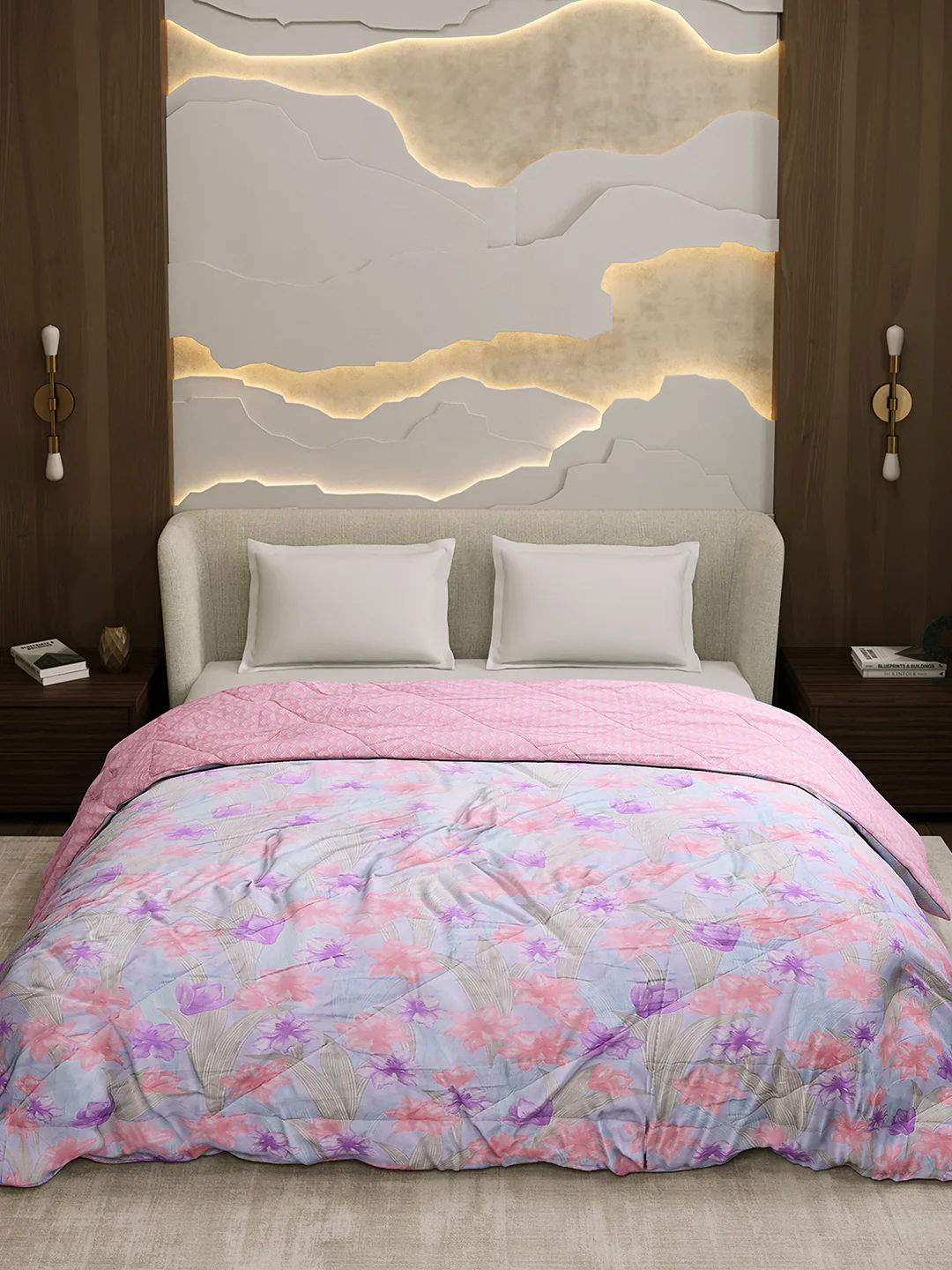 Printed Double Bed 3 Ply Comforter for AC Room - (Marvella) - Image 2
