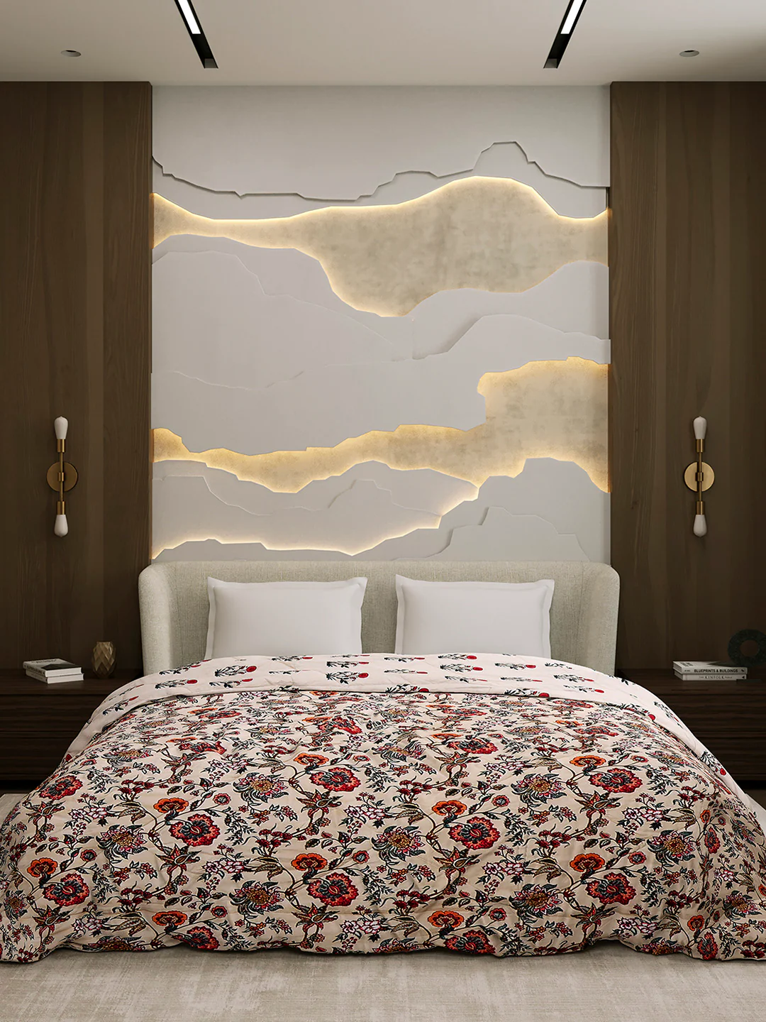 Printed Double Bed 3 Ply Comforter for AC Room - (Marvella) - Image 2