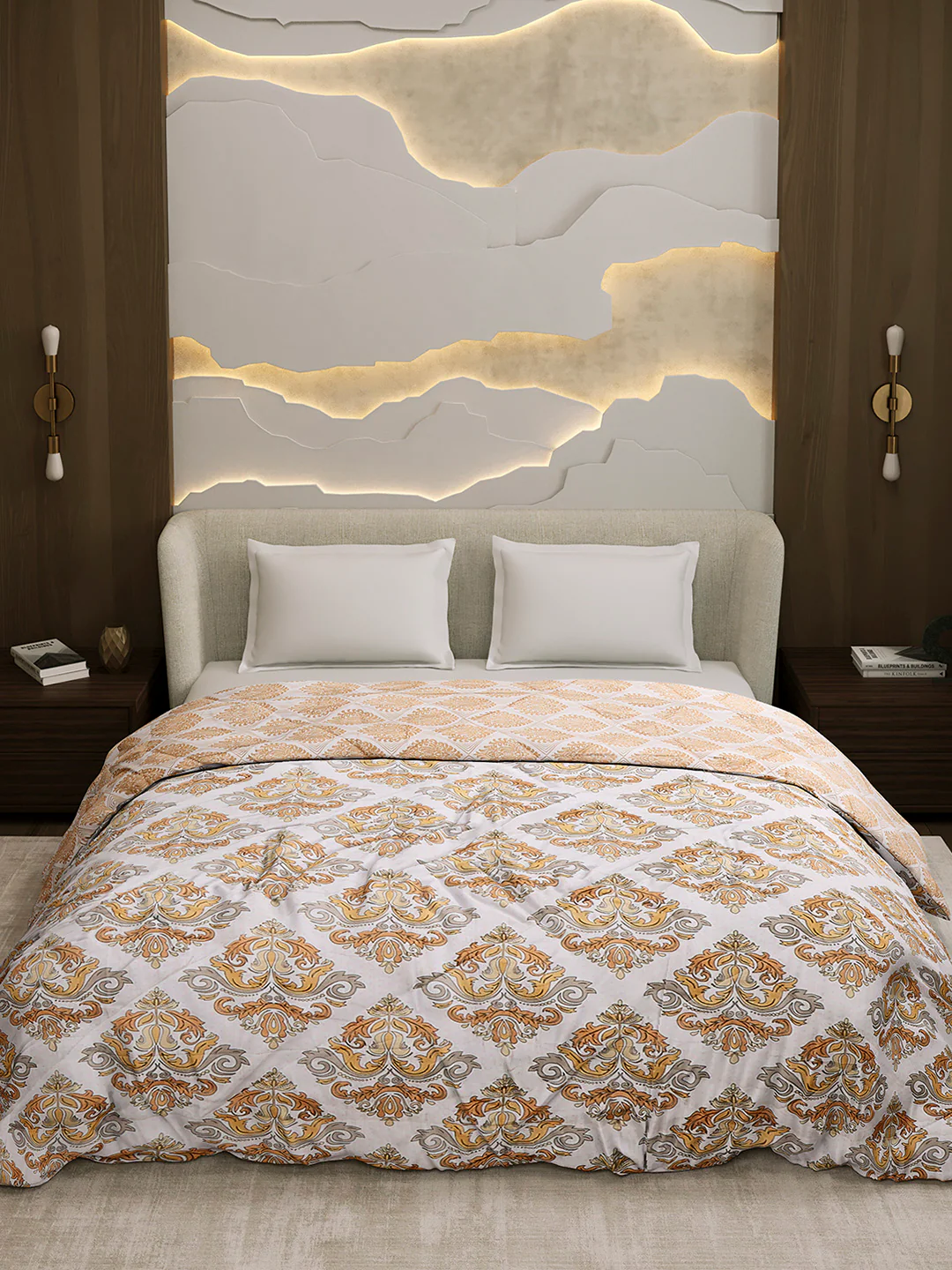 Printed Double Bed 3 Ply Comforter for AC Room - (Marvella) - Image 3