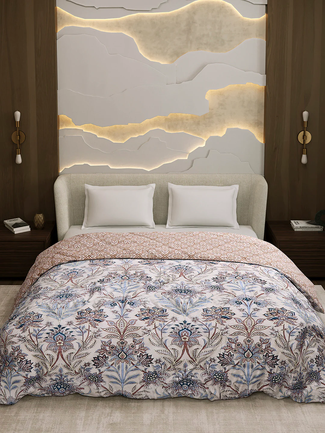 Printed Double Bed 3 Ply Comforter for AC Room - (Marvella) - Image 3