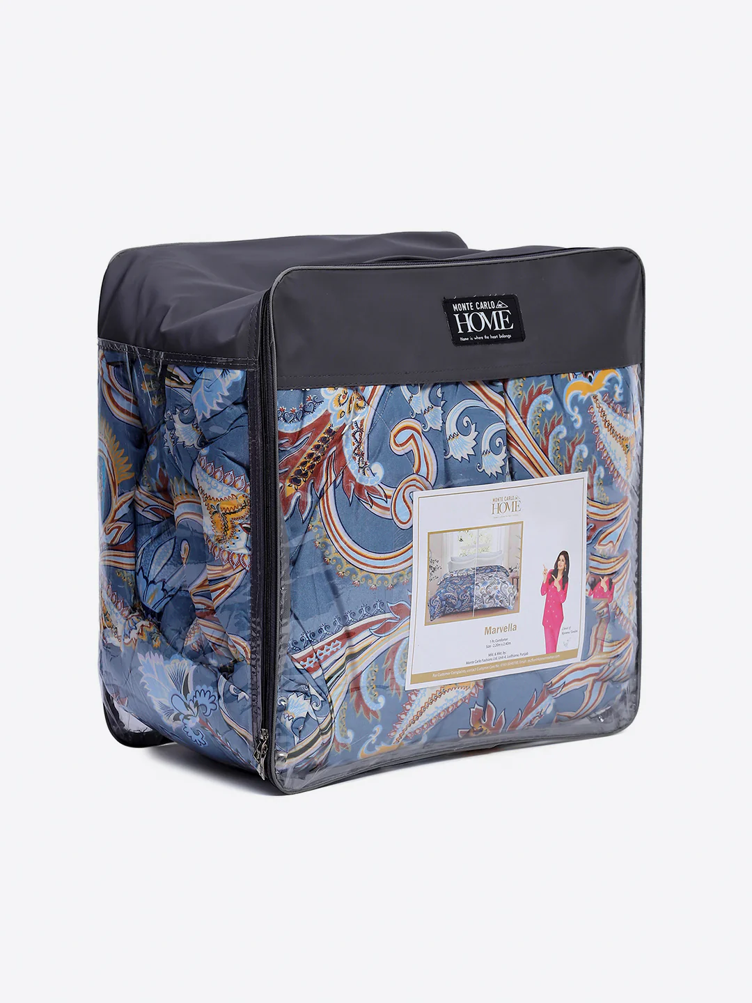 Printed Double Bed 3 Ply Comforter for AC Room - (Marvella) - Image 11