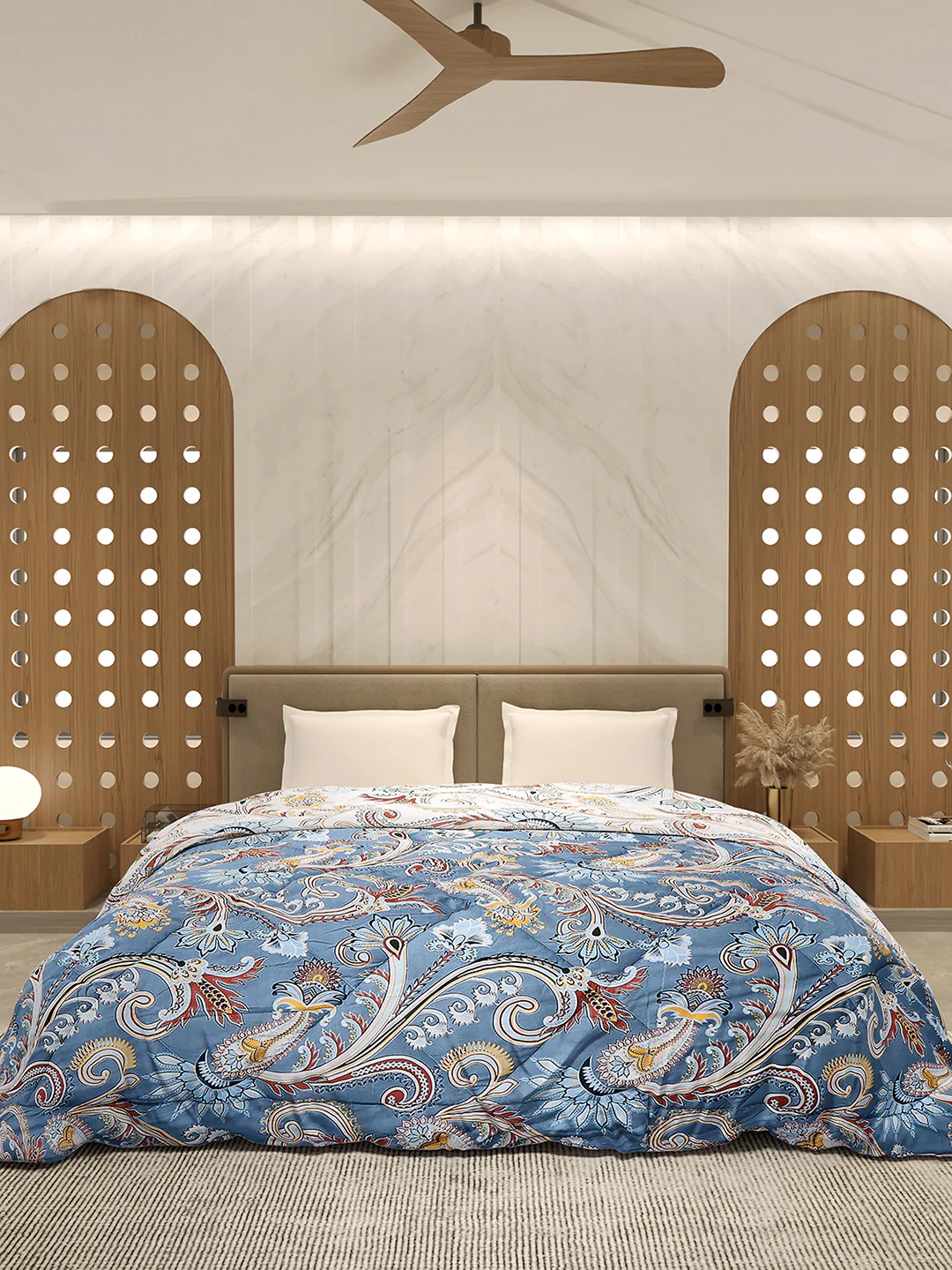 Printed Double Bed 3 Ply Comforter for AC Room - (Marvella) - Image 2
