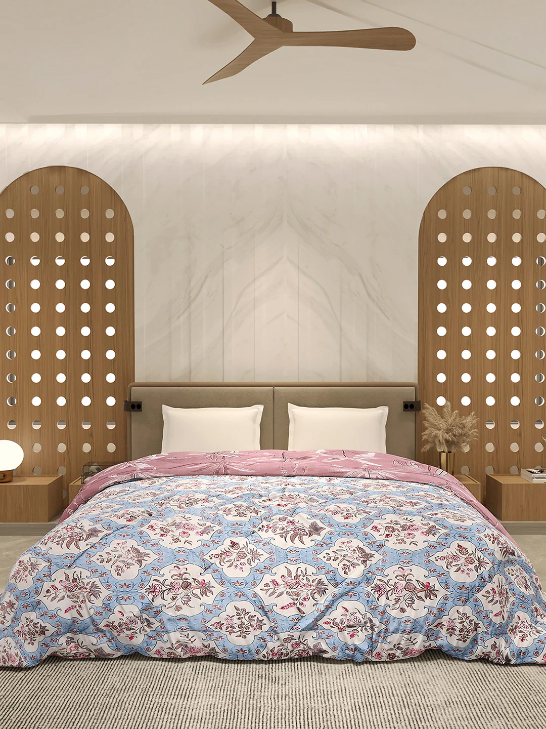 Printed Double Bed 3 Ply Comforter for AC Room - (Marvella) - Image 2