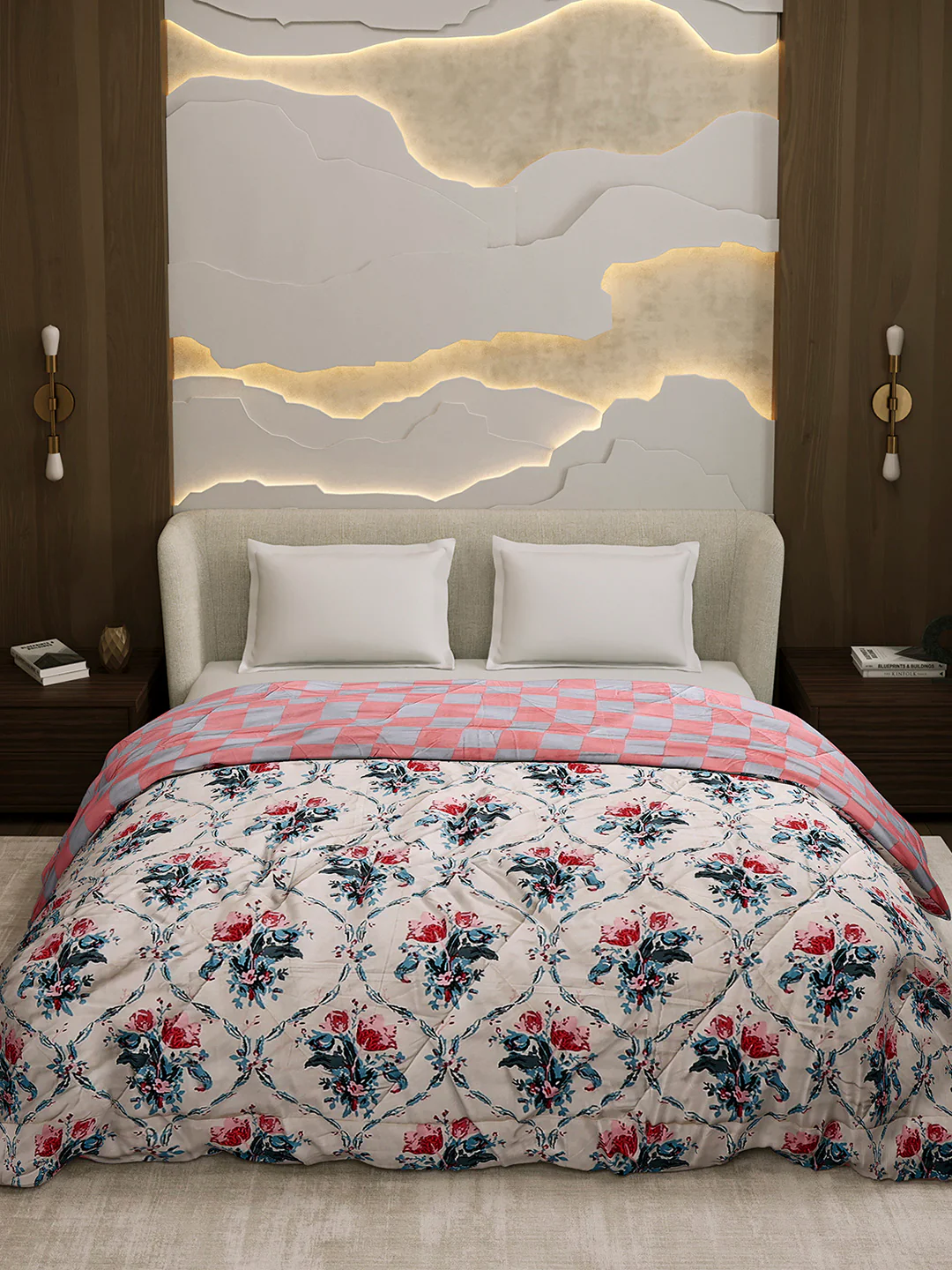 Printed Double Bed 3 Ply Comforter for AC Room - (Sanskriti) - Image 2
