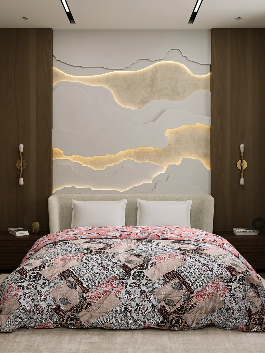 Printed Double Bed 3 Ply Comforter for AC Room - (Sanskriti) - Image 3