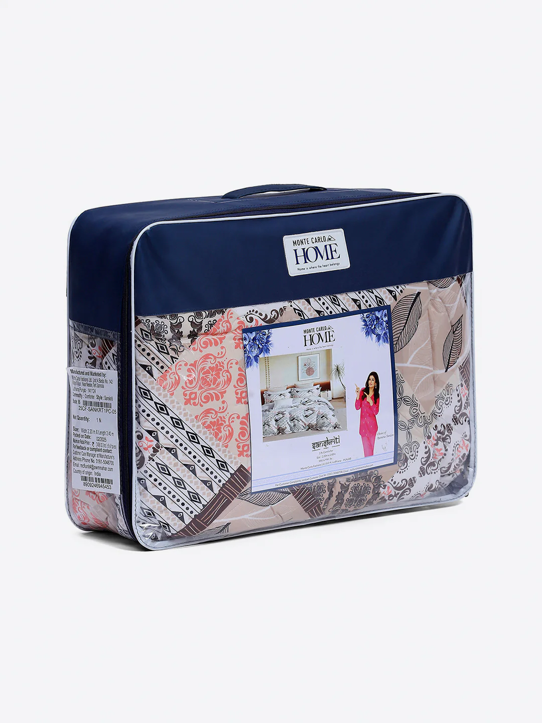 Printed Double Bed 3 Ply Comforter for AC Room - (Sanskriti) - Image 8
