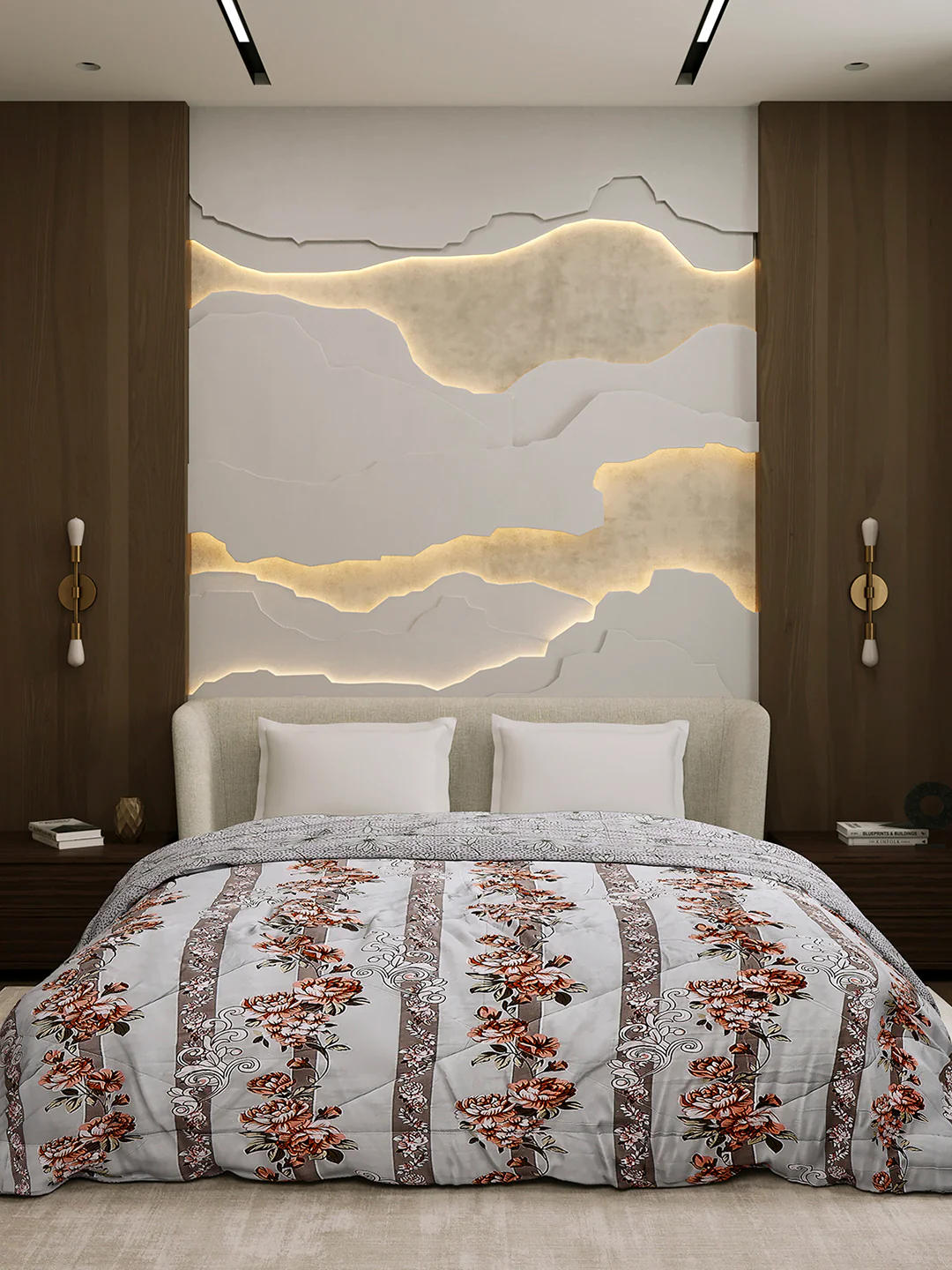 Printed Double Bed 3 Ply Comforter for AC Room - (Sanskriti) - Image 3