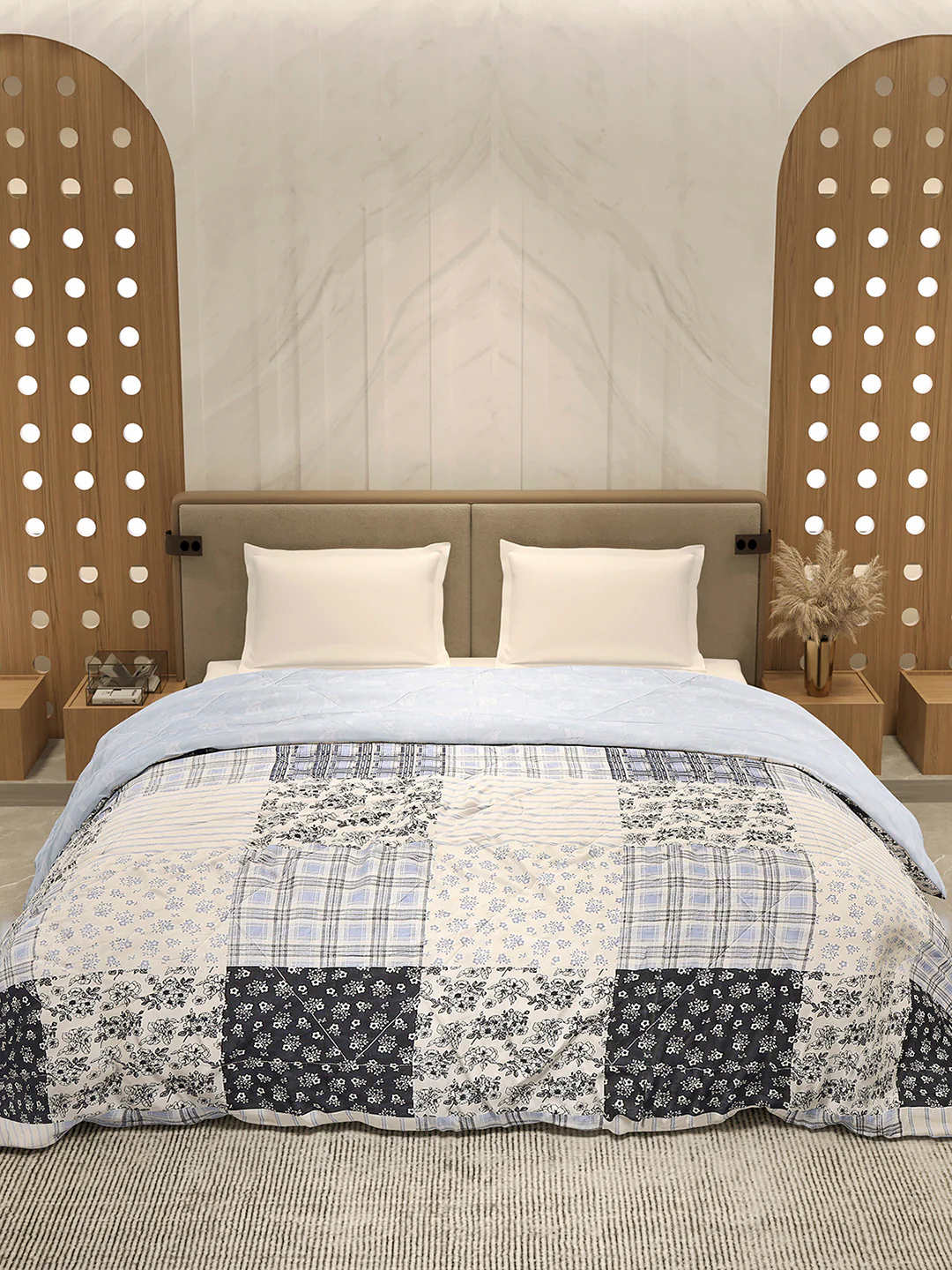 Printed Double Bed 3 Ply Comforter for AC Room - (Sanskriti) - Image 2