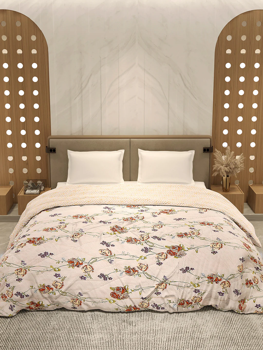Printed Double Bed 3 Ply Comforter for AC Room - (Sanskriti) - Image 2