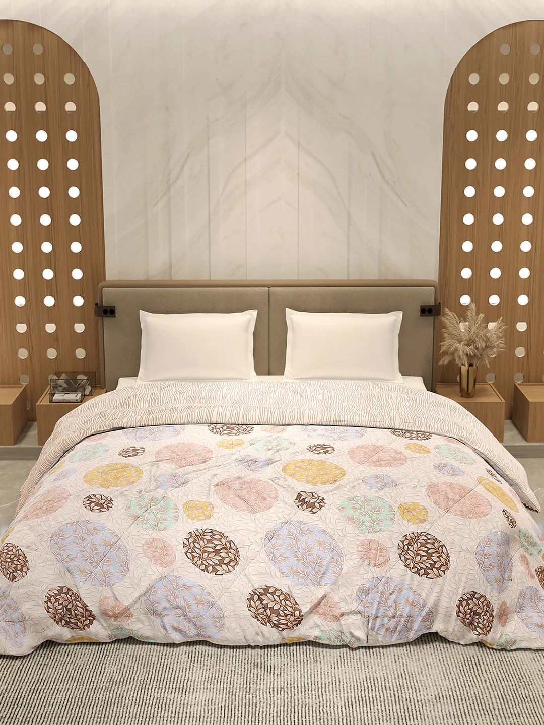 Printed Double Bed 3 Ply Comforter for AC Room - (Sanskriti) - Image 2
