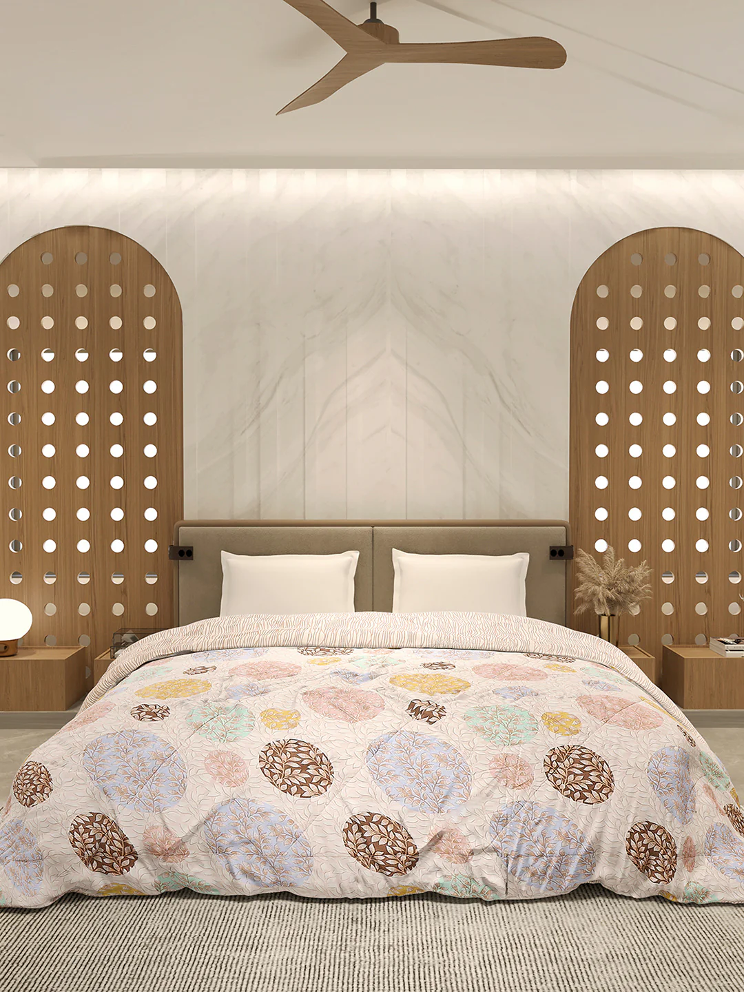 Printed Double Bed 3 Ply Comforter for AC Room - (Sanskriti) - Image 3