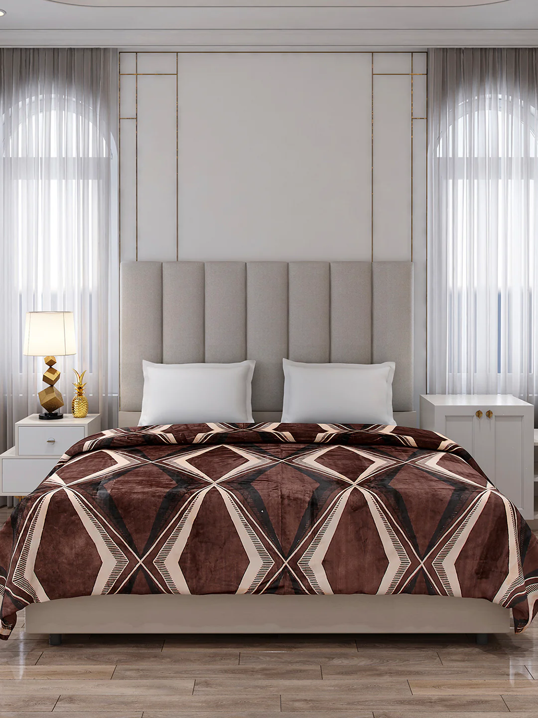 Printed Double Bed 300 GSM Blanket for AC Room - (Legacy) - Image 3