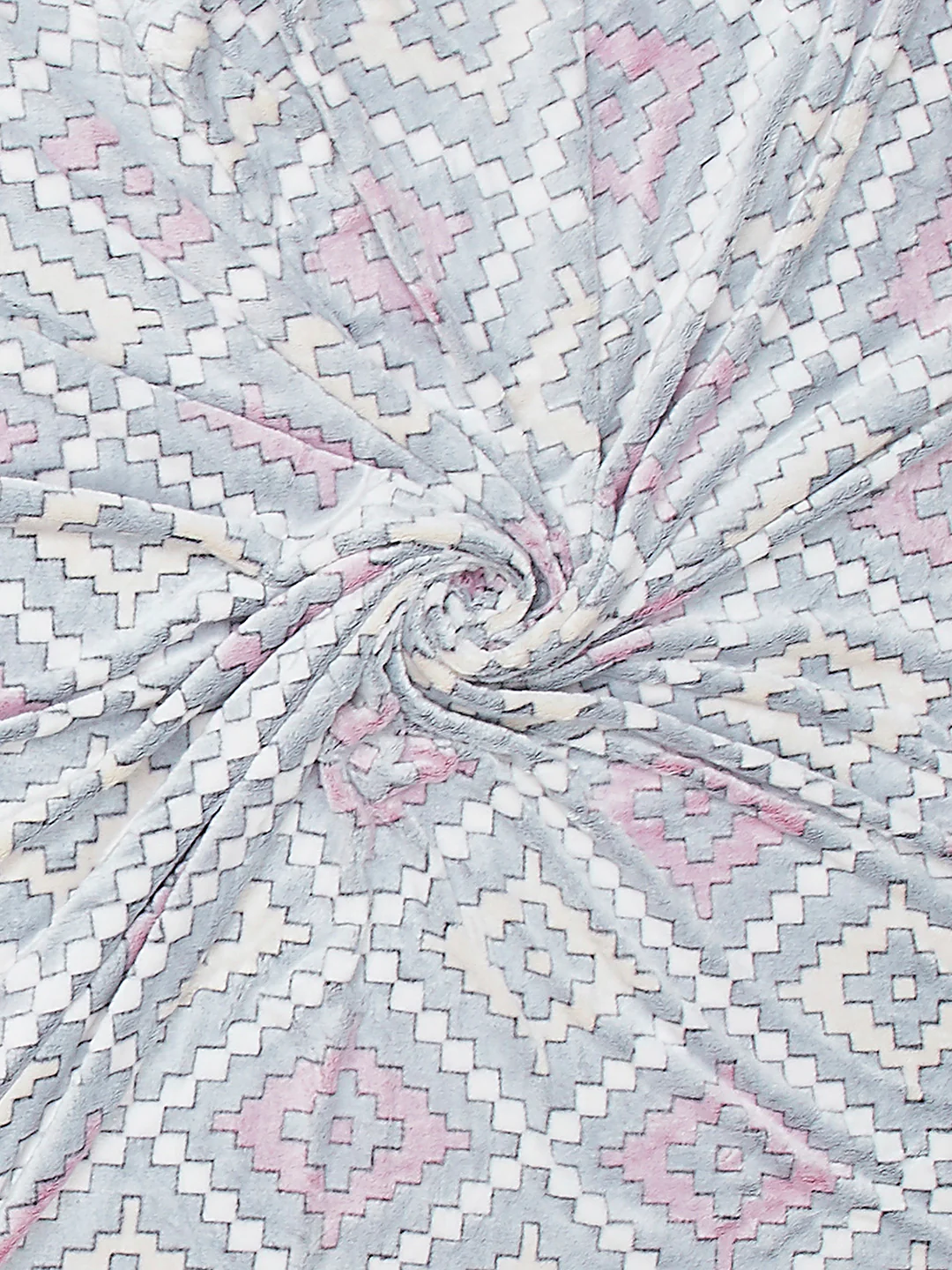 Printed Double Bed 300 GSM Blanket for AC Room - (Matrix) - Image 6