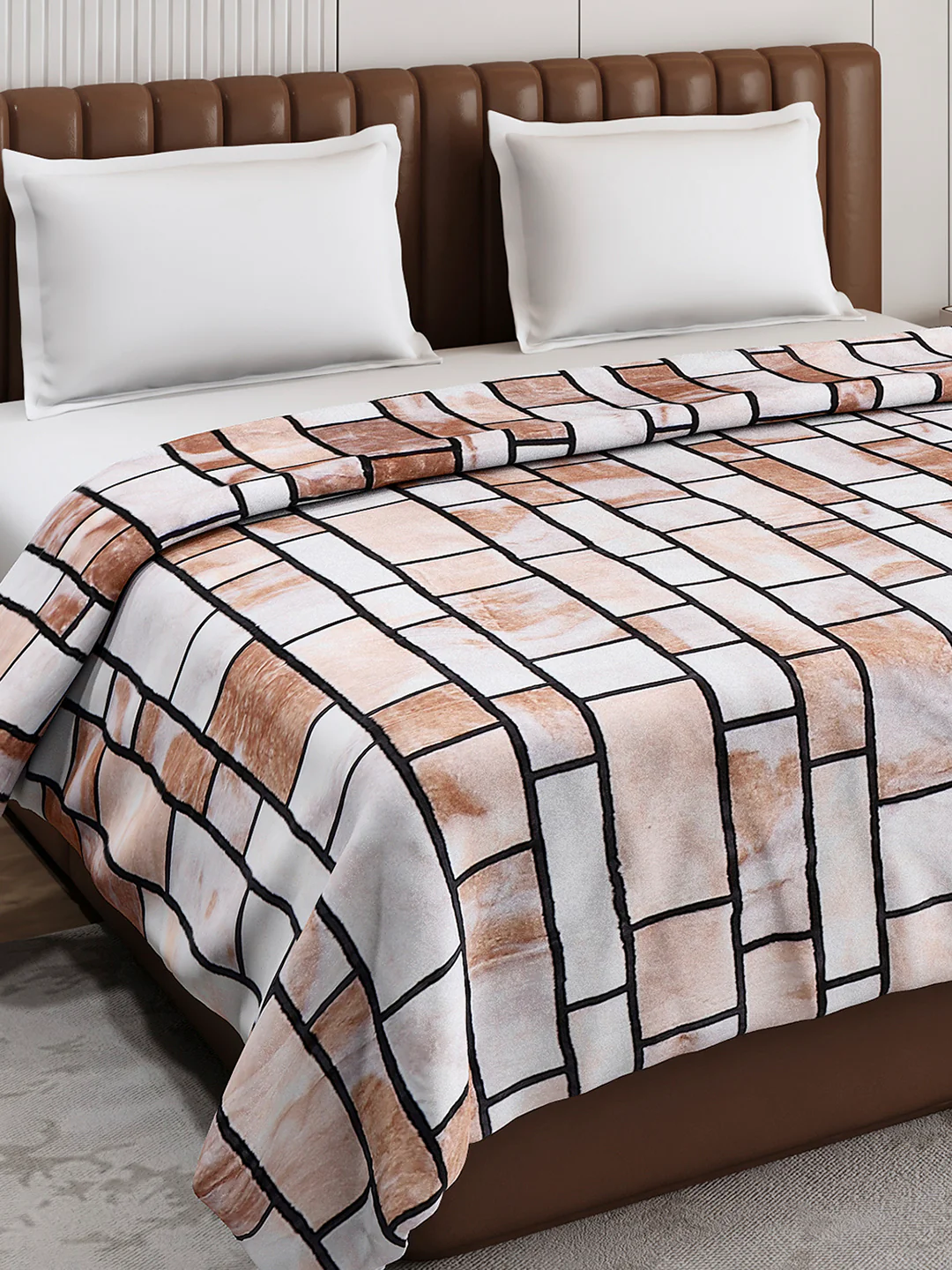 Printed Double Bed 300 GSM Blanket for AC Room - (Tulip) - Image 4