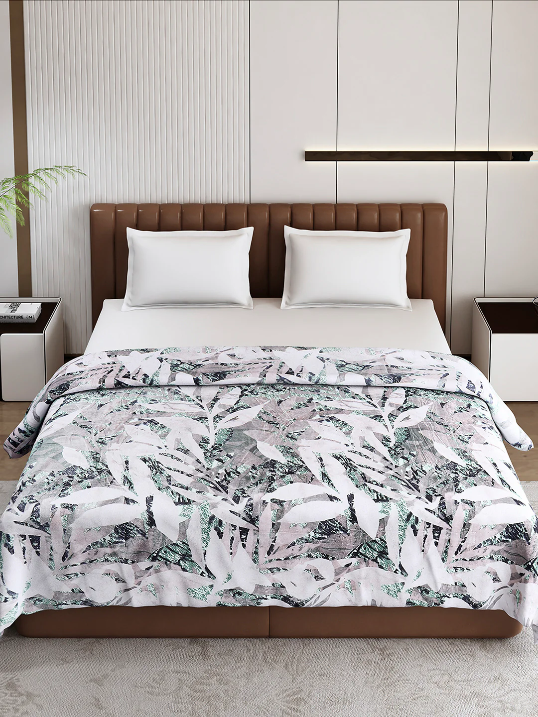 Printed Double Bed 300 GSM Blanket for AC Room - (Tulip) - Image 2