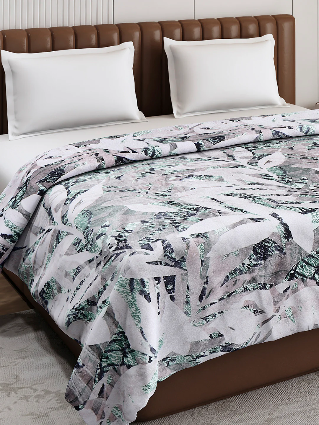 Printed Double Bed 300 GSM Blanket for AC Room - (Tulip) - Image 4