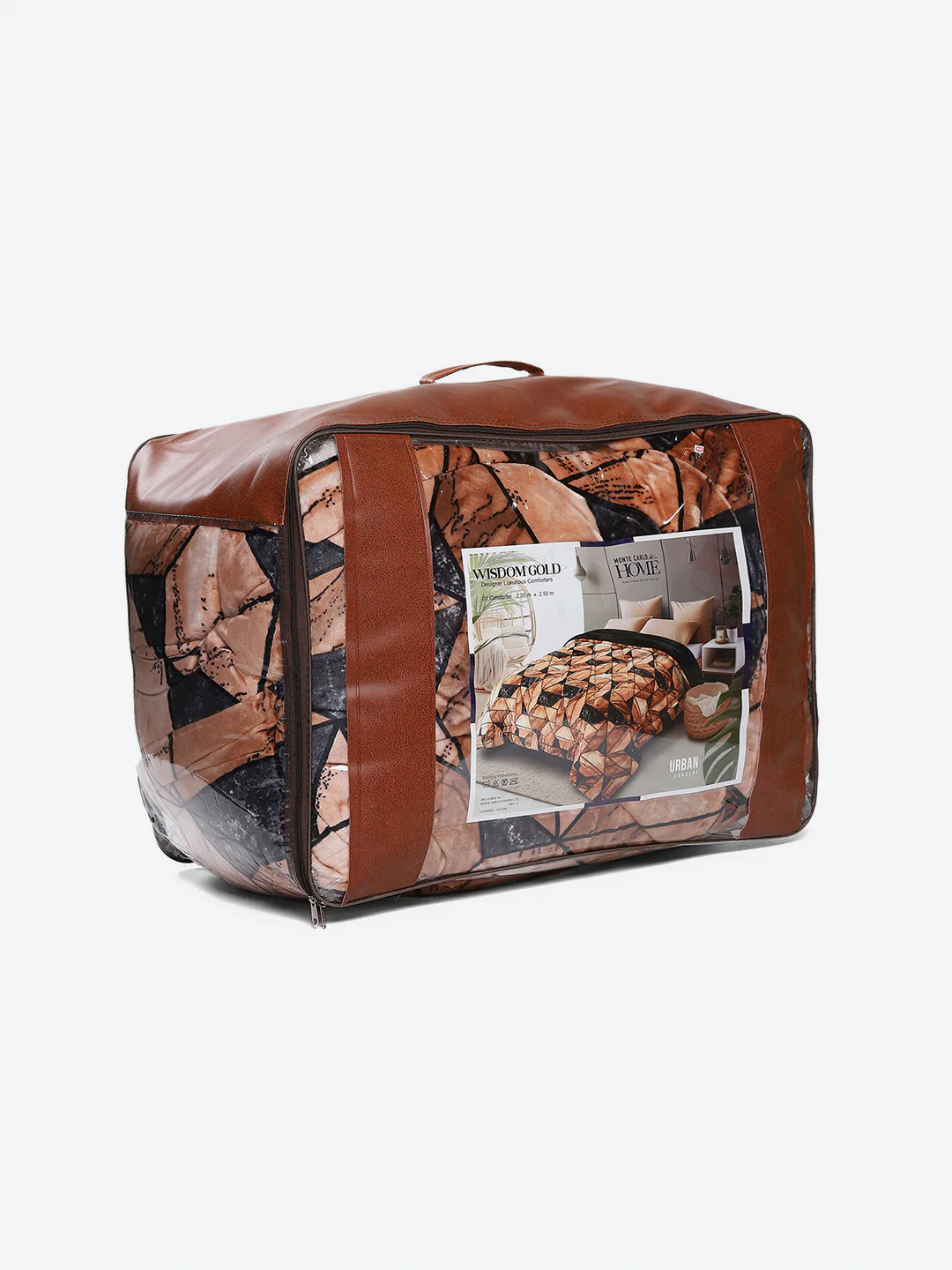 Printed Double Bed 300 GSM Comforter for Mild Winter (Wisdom Gold), Weight 900 gm - Image 8