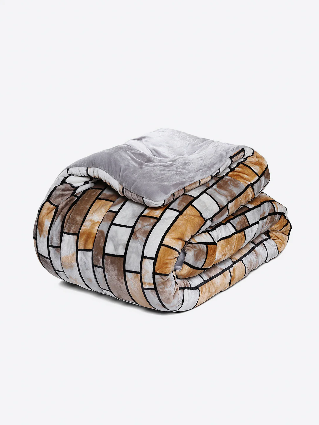 Printed Double Bed 300 GSM Comforter for Mild Winter (Wisdom Gold), Weight 900 gm - Image 7