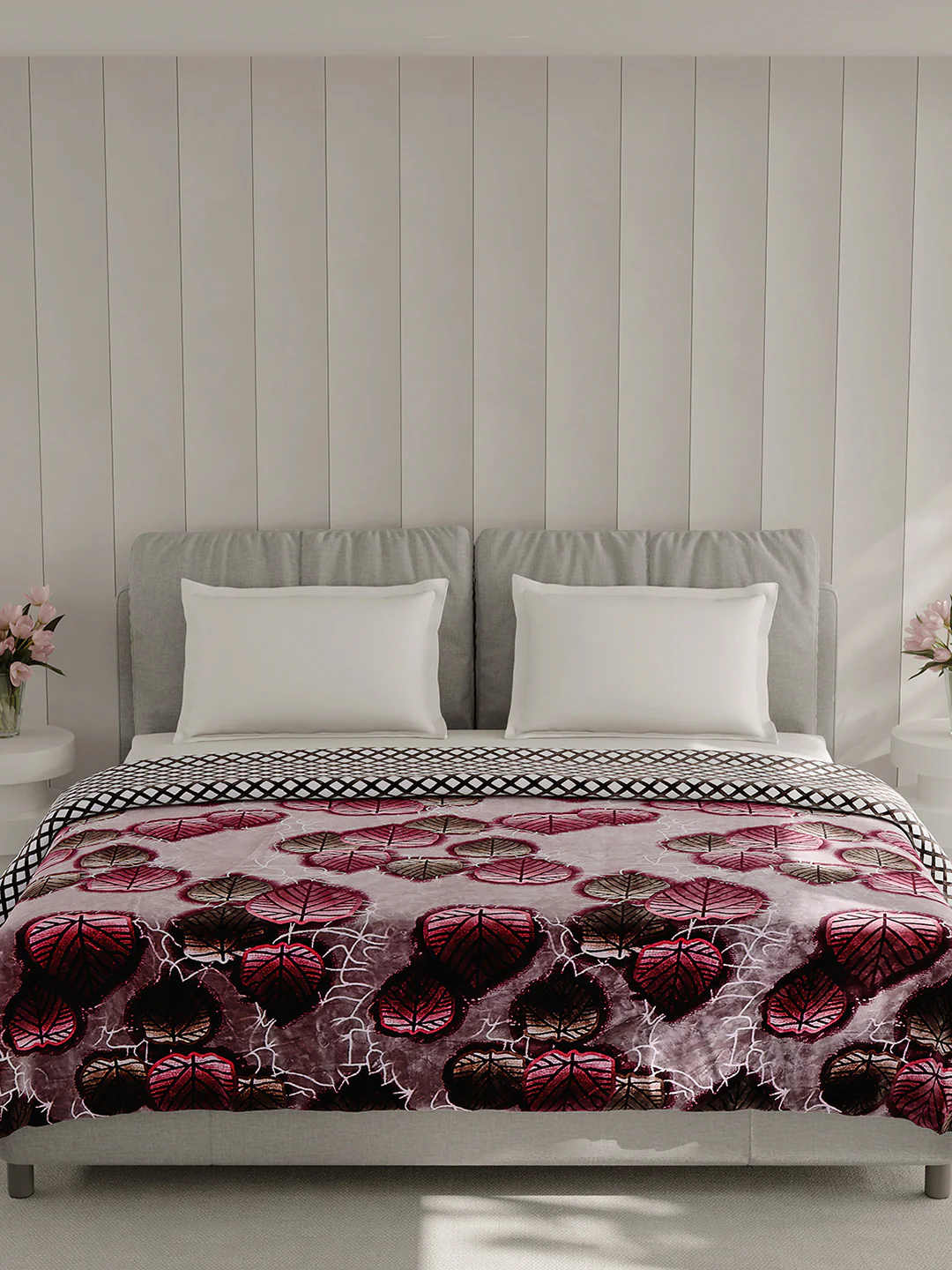 Printed Double Bed 350 GSM Blanket for AC Room - (Manhattan) - Image 3