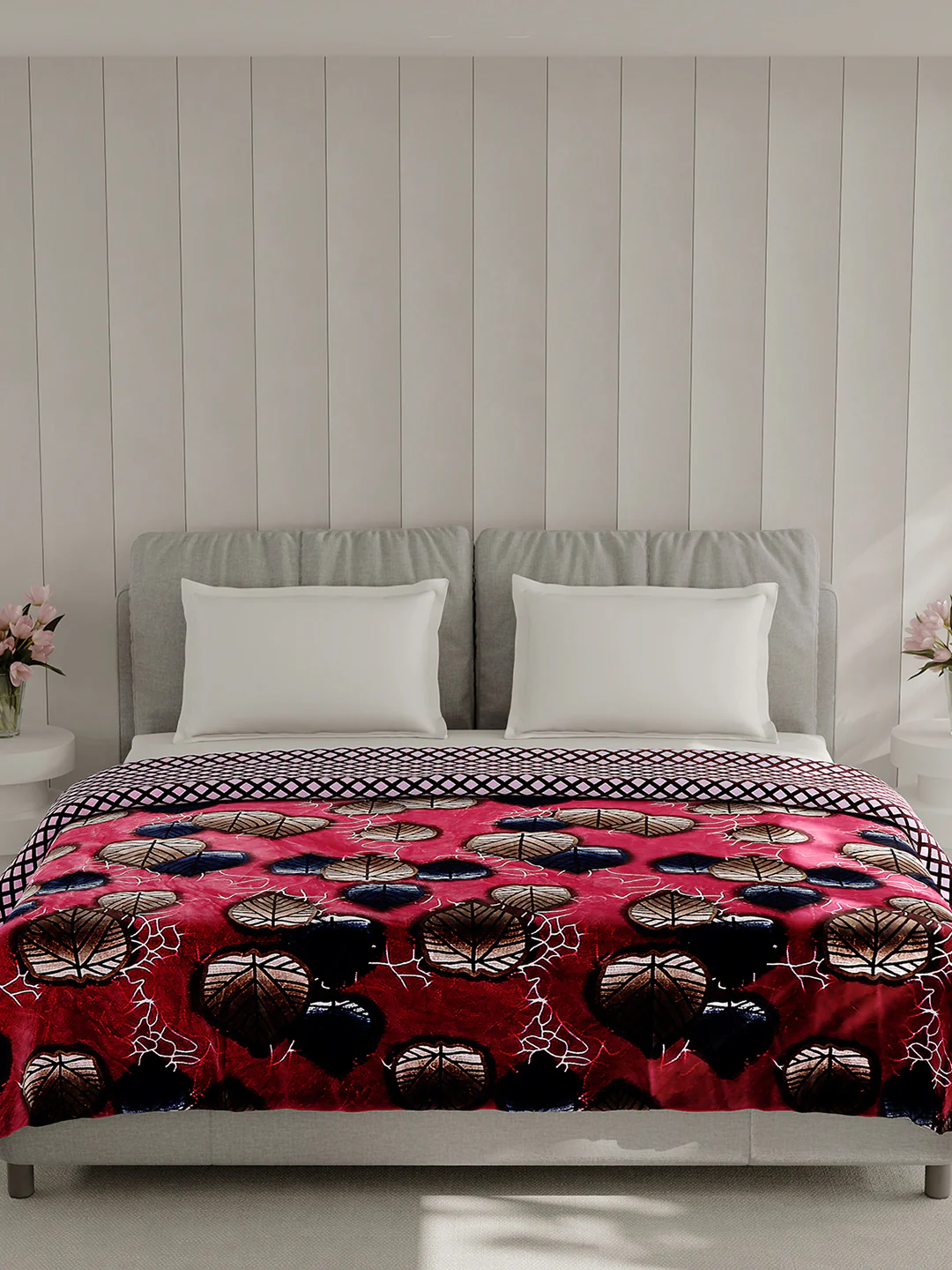 Printed Double Bed 350 GSM Blanket for AC Room - (Manhattan) - Image 3