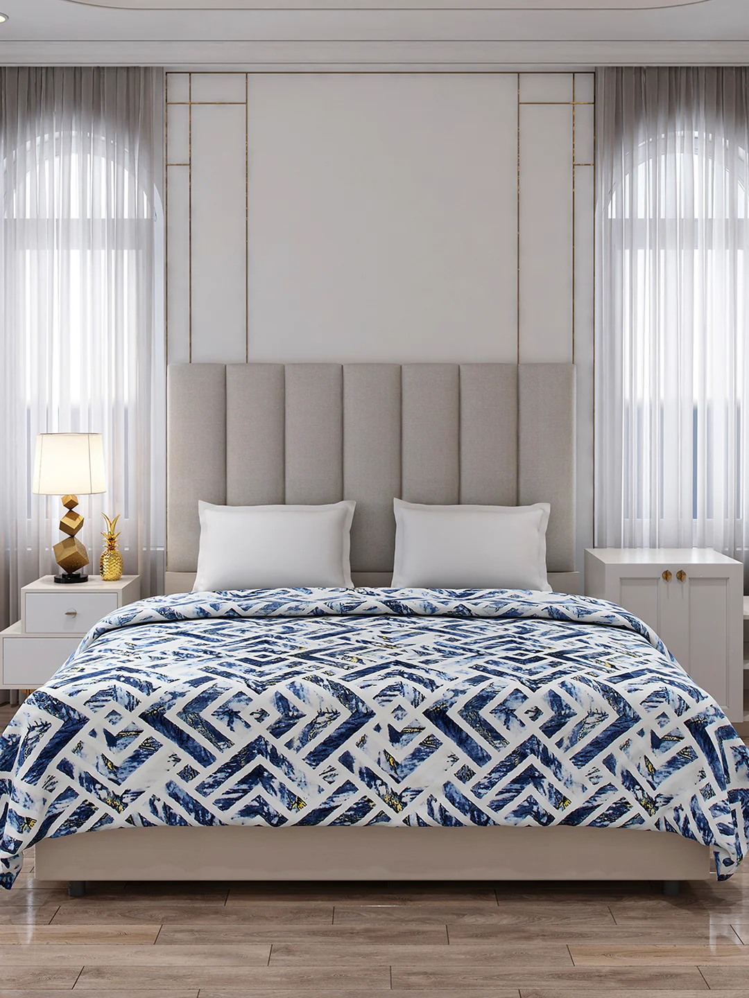 Printed Double Bed 354 GSM Blanket for AC Room - (Opera) - Image 3