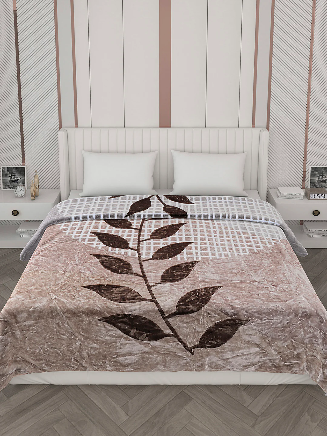 Printed Double Bed 596 GSM Blanket Samuel 2 Ply (Weight 3.15 kg) - Image 3