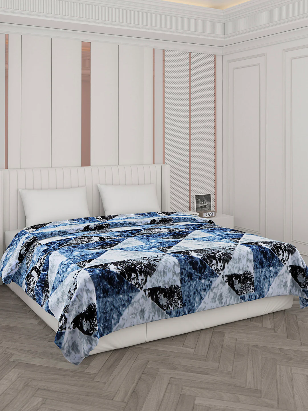 Printed Double Bed 596 GSM Blanket Samuel 2 Ply (Weight 3.15 kg) - Image 4