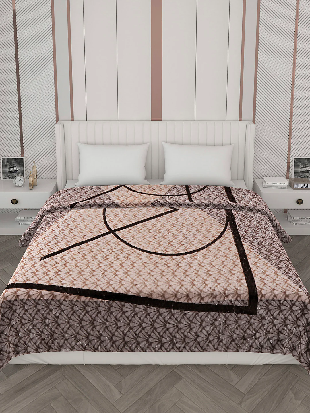 Printed Double Bed 596 GSM Blanket Samuel 2 Ply (Weight 3.15 kg) - Image 3