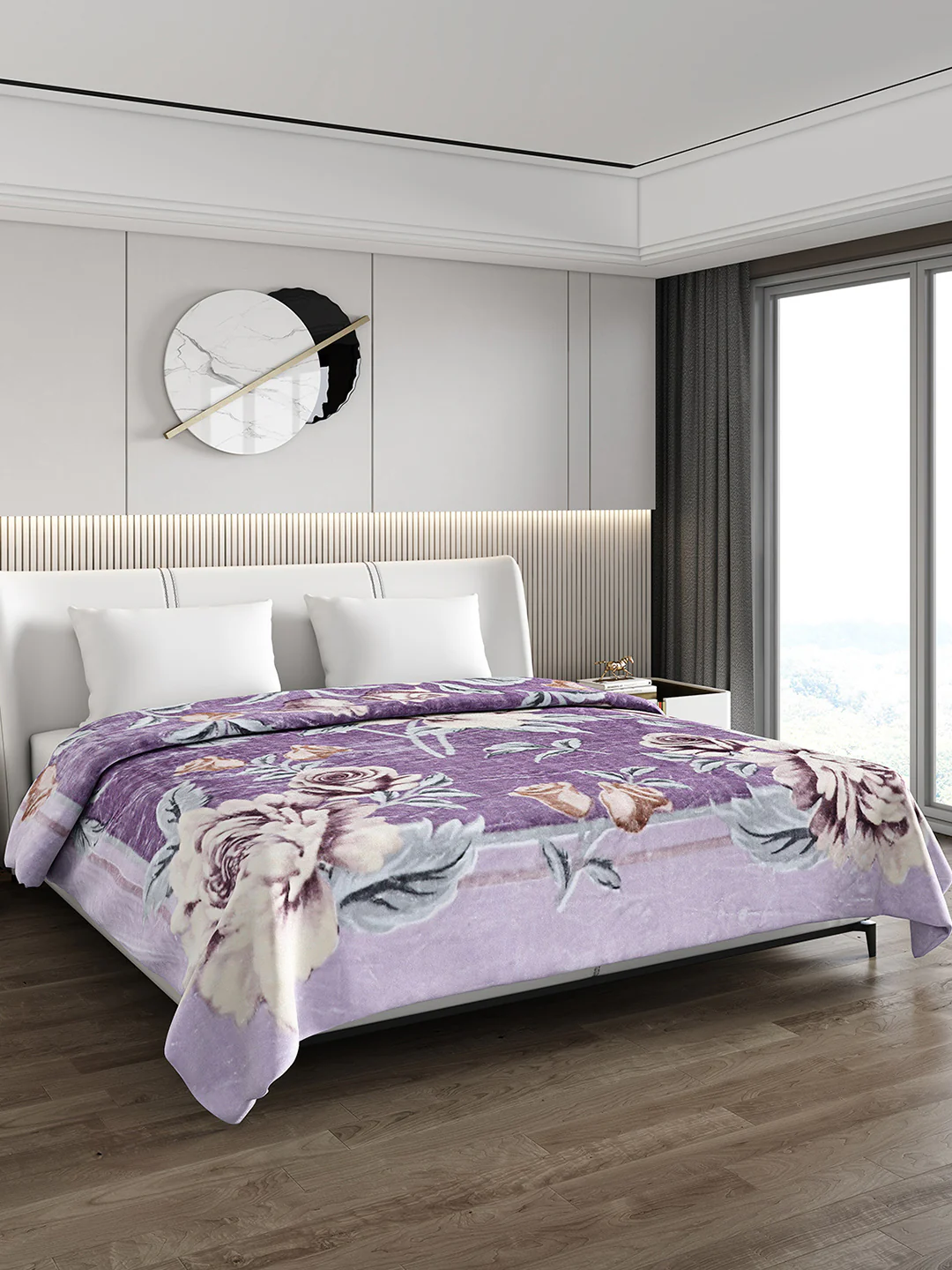 Printed Double Bed 691 GSM Blanket Bennett Super Soft 2 Ply (Weight 3.65 kg) - Image 4