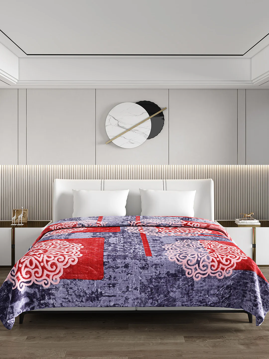 Printed Double Bed 691 GSM Blanket Bennett Super Soft 2 Ply (Weight 3.65 kg) - Image 2