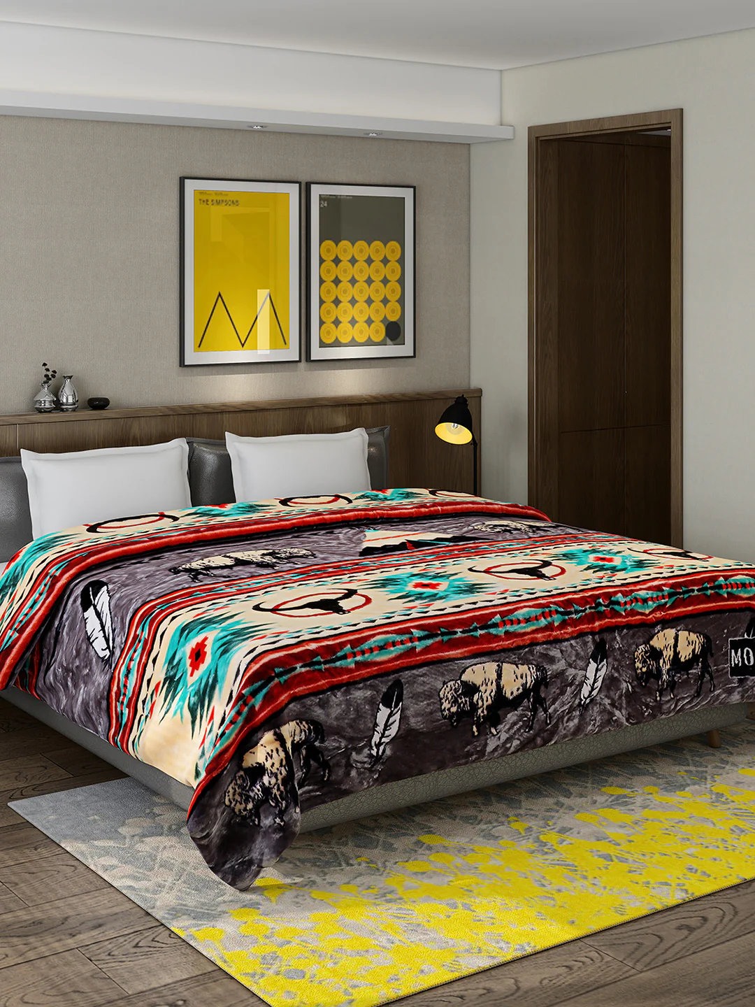 Printed Double Bed 757 GSM Blanket Pride 2 Ply (Weight 4 kg) - Image 2