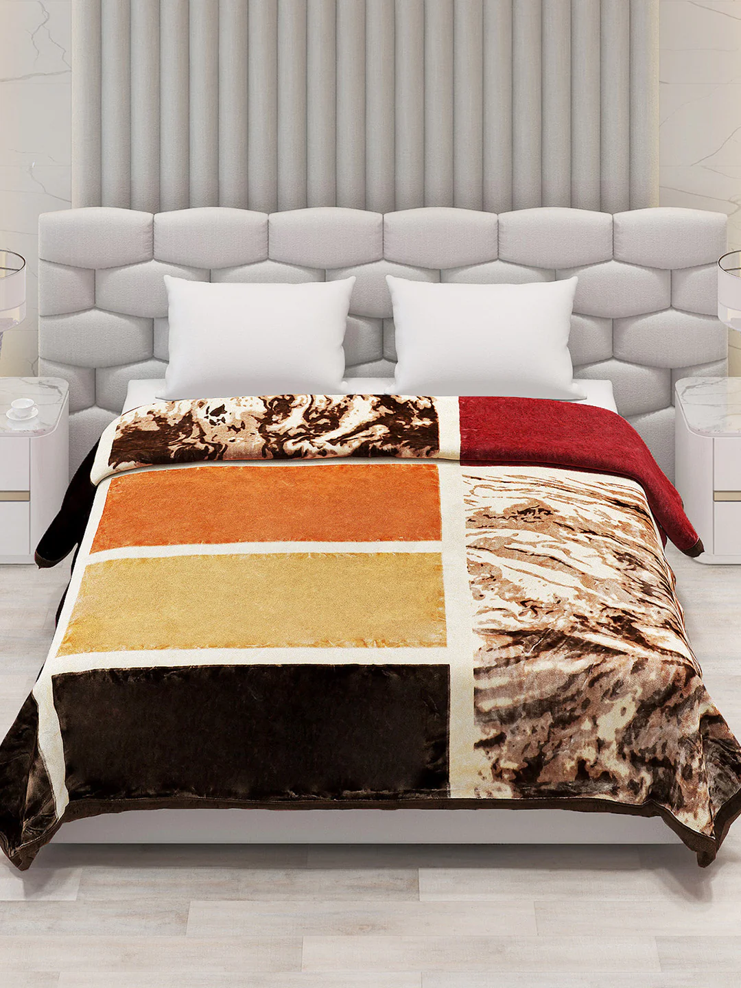 Printed Double Bed 795 GSM Blanket Austin 2 Ply (Weight 4.2 kg) - Image 3