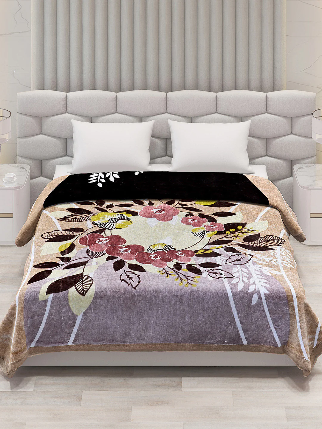Printed Double Bed 795 GSM Blanket Austin 2 Ply (Weight 4.2 kg) - Image 3