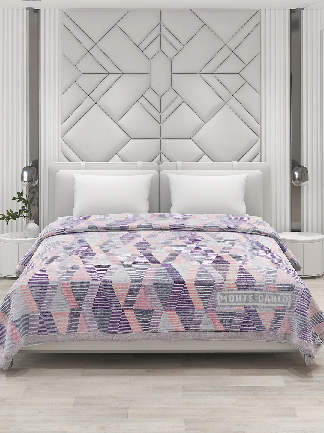 Printed Double Bed 795 GSM Blanket Cashmere 2 Ply (Weight 4.2 kg) - Image 2