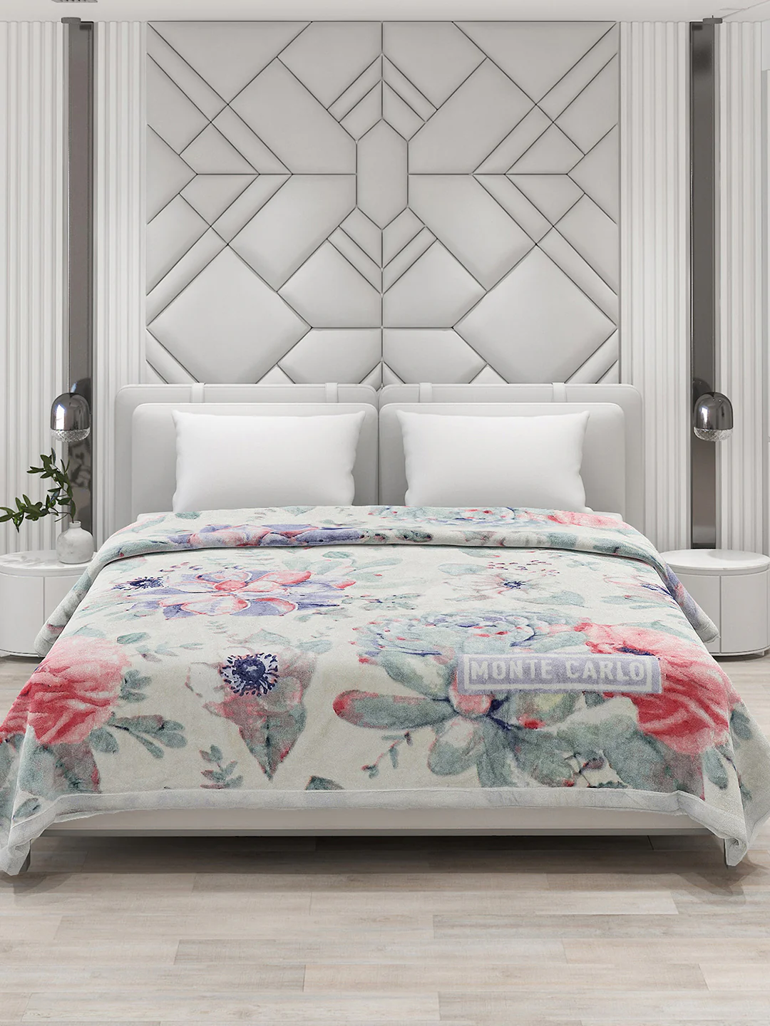 Printed Double Bed 795 GSM Blanket Cashmere 2 Ply (Weight 4.2 kg) - Image 2