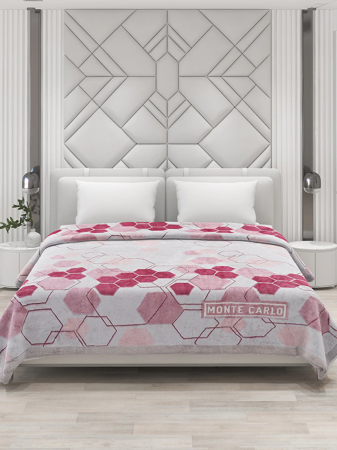 Printed Double Bed 795 GSM Blanket Cashmere 2 Ply (Weight 4.2 kg) - Image 2