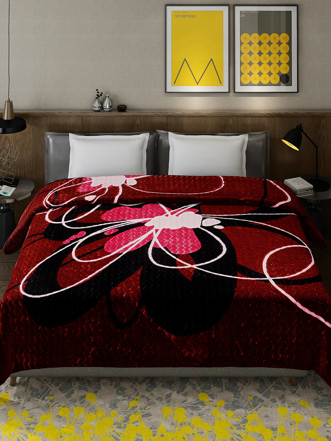 Printed Double Bed 795 GSM Blanket for Heavy Winter -2 Ply (Weight 4.2 kg) - Image 2